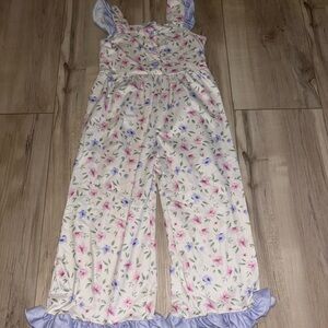 Floral Ruffle Kids Jumpsuit